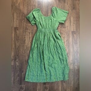 Hanna Andersson Green Midi Dress